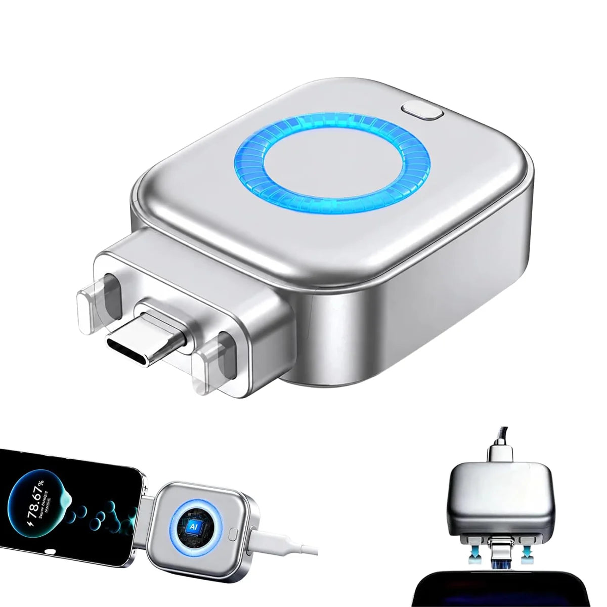 Auto Eject Charging Separator USB Type-C Fast Charging Battery Protector