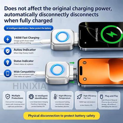 Auto Eject Charging Separator USB Type-C Fast Charging Battery Protector